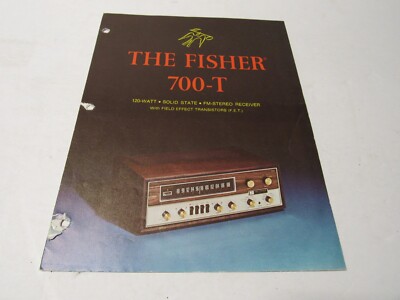 Fisher 700-T 120 Watt Sold State FM Stereo Receiver Color Brochure-image
