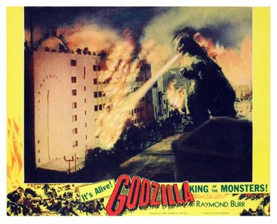 Godzilla KING OF THE MONSTERS! Lobby Card 1956 Old Film Movie Photo 1-image