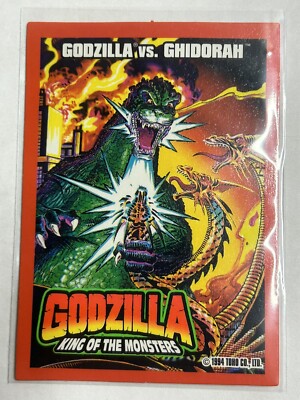 1994 TRENDMASTERS GODZILLA VS GHIDORAH Trading Card #7-image