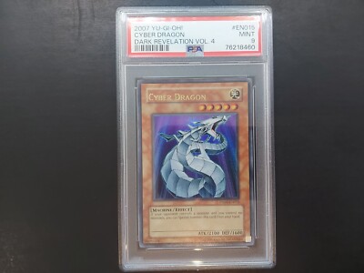 Yugioh - Cyber Dragon DR04-EN015 Ultra Rare PSA 9 - Pop 12-image
