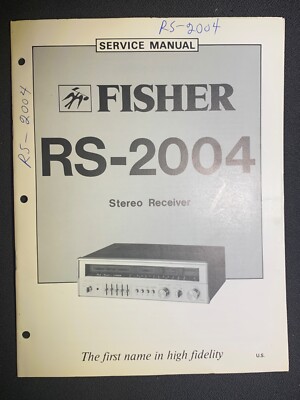 Fisher RS-2004  Service Manual Stereo Receiver Original-image