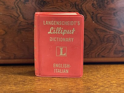 Langenscheidt's Lilliput ~ English to Italian Dictionary #215 ~ Miniature-image