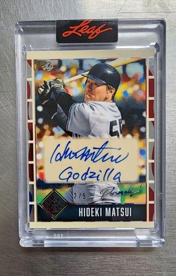 2025 Leaf Seasons In The Sun Hideki Matsui Personalized Godzilla 2/5 Mint Yankee-image