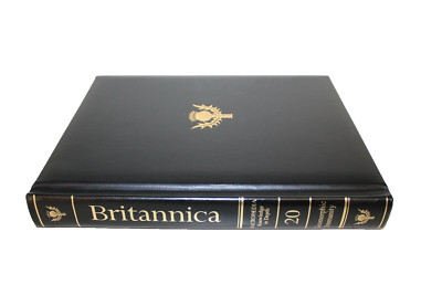 1987 VOL 20 Encyclopedia Britannica 15th Edition Geomorphic Immunity Blk Leather-image