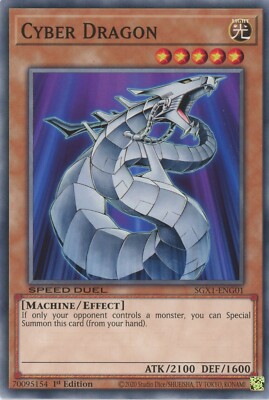 Yugioh Cyber Dragon  SGX1-ENG01 Common 1st Edition  NP-image