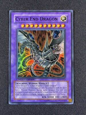 Yugioh Card - Cyber End Dragon STON-ENSE1 Limited Edition - Super Rare LP-image