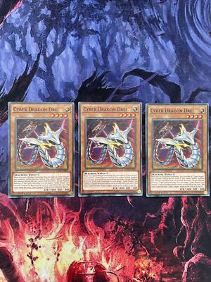 LEDD-ENB03 Yu-Gi-Oh 3x Cyber Dragon Drei 1st Edition (NM)-image