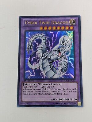 Cyber Twin Dragon - SDCR-EN037 - Ultra Rare - 1st Edition Yugioh-image