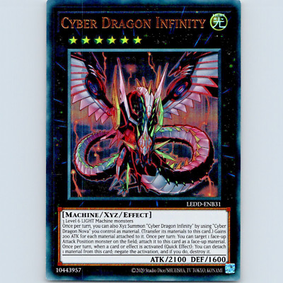 Yugioh Cyber Dragon Infinity LEDD-ENB31 1st Edition Ultra Rare Holo - NM-image
