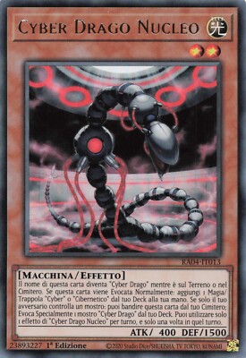 Yu Gi Oh ITA 1ED Ultra Rare RA04-IT013 Cyber Dragon Nucleus-image