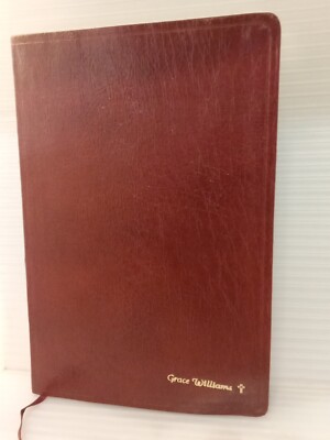 KJV Giant Print Reference Bible Burgundy Genuine Leather Red Letter SHIPS FREE-image