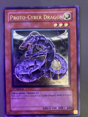 YU-GI-OH **Proto-Cyber Dragon** SOI-EN010 1st Ed, Ultimate rare-image