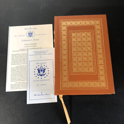 Easton Press Grover Cleveland by Rexford Guy Tugwell Brown & Gold Leather Book-image