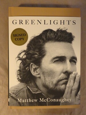 Signed Matthew McConaughey Autographed Greenlights Hardcover Book BAS COA-image
