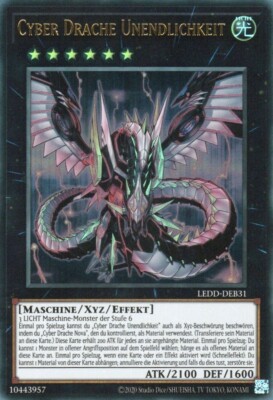 yugioh 1x cyber dragon infinity LEDD-DEB31 ULTRA RARE 2ND EDITION GERMAN-image