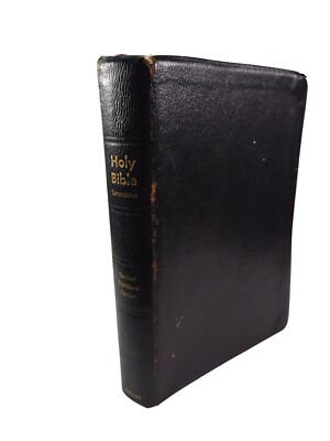 Holy Bible Holman RSV Verse Reference Concordance Genuine Calf Leather 1962-image
