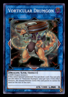 Vorticular Drumgon CYHO-EN041 1st Edition Super Rare Yugioh Card NM-image