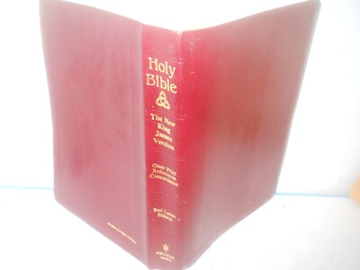 Thomas Nelson KJV Giant Print References Concordance~ Red Leather Wraps Free S&H-image