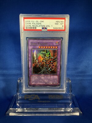 Yugioh Dark Paladin DR1-EN160 PSA 8 Ultra Rare Card (Dark Revelation 1 RARE)-image