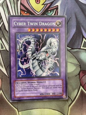 DP04-EN011 Cyber Twin Dragon Rare Unlimited Edition NM Yugioh Card-image