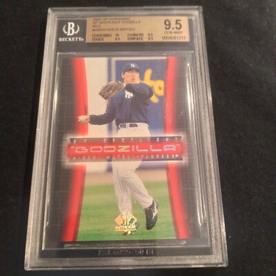 2003 SP Authentic Spotlight Godzilla /55 Hideki Matsui #HM10 Rookie - Yankees-image
