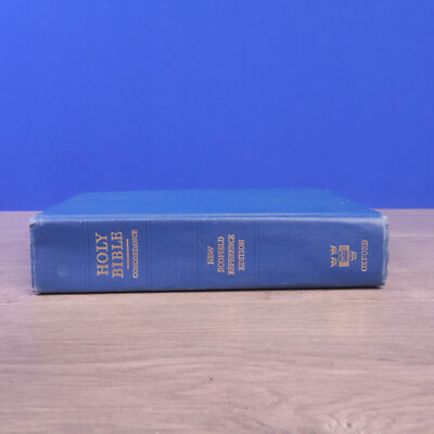 Holy Bible Concordance New Scofield Edition Reference Edition Oxford 1967 Blue -image