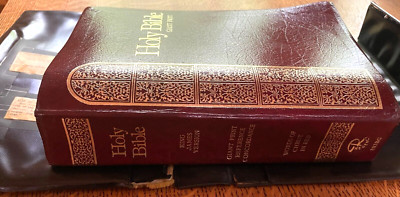 KJV Reference Ed. Giant Print T. Nelson Old & New Testament Words of Christ RED-image
