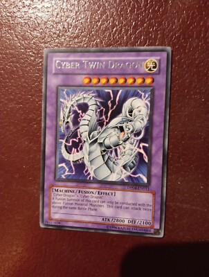 YUGIOH! Cyber Twin Dragon CRV-EN035 Ultimate Rare 1st Edition LP-image