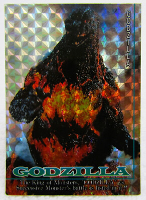 1995 Amada Toho Burning Godzilla Prism Trading Card #99-image