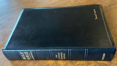 Holy Bible New Scofield Reference Bible King James KJV Oxford Leather 1967-image
