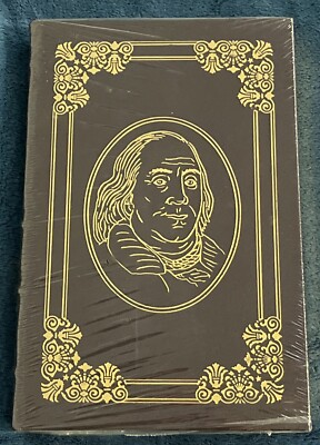 The Autobiography of Benjamin Franklin Easton Press Gold Embossed Leather (New)-image
