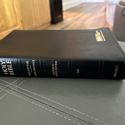 Oxford 1945 edition Black Leather Scofield KJV Study Reference Bible EXC-image