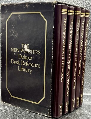 The New Webster's Deluxe Desk Reference Library: Set of 5 Hardcover Volumes --image