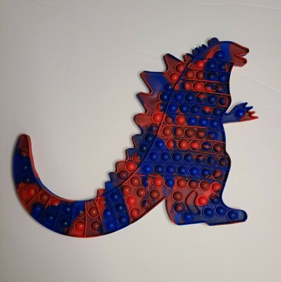 Popit Fidget Toy Push Bubble Sensory Stress Relief Kids Game Godzilla-image