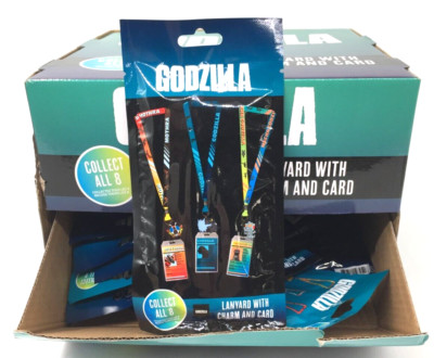 Godzilla Lanyard with Charm and Card 1x Mystery Blind pack  Collect them all-image