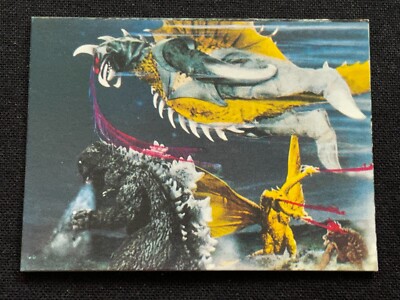 Godzilla King Ghidor Gigan Mini Card Japanese TOHO TOEI Menko 2.6x1.9 Rare F/S A-image