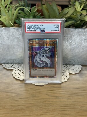 Yu-Gi-Oh! Korean Cyber Dragon Prismatic Secret Rare PSA 9 PAC1-KR012-image