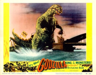 GODZILLA AWESOME LOBBY CARD 8X10 PHOTO-image