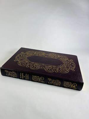 Benjamin Franklin autobiography vintage Easton Press leather book circa 1976 bea-image