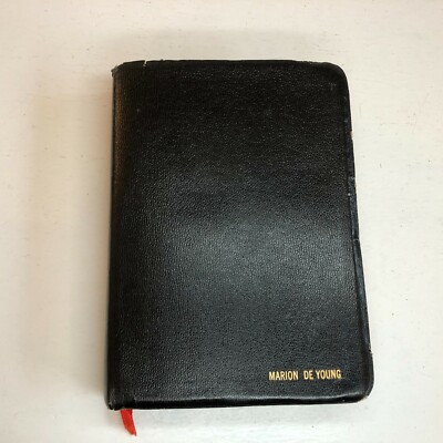Holy Bible RSV Holman Leather Verse Peerless Text Edition Concordance 1962 Black-image