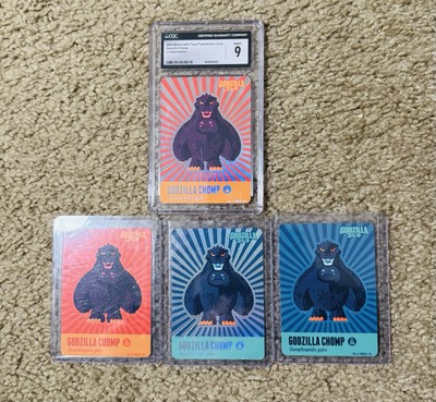 Abominable Toys Chomp Trading Cards - Godzilla Completed Set With CGC Mint 9 ✅-image