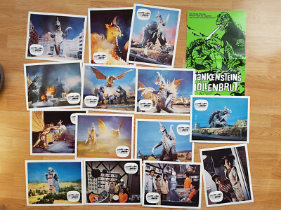 TOHO - Godzilla vs Gigan  14 German lobby cards 1972 - Sci-Fi - Gojira tai Gigan-image