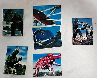 lot of 6 Vintage GODZILLA Yamakatsu japanese Kaiju trading cards-image