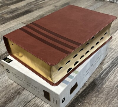 NVI Biblia de Estudio, Teología Bíblica, Leathersoft, Café con Índice, -image