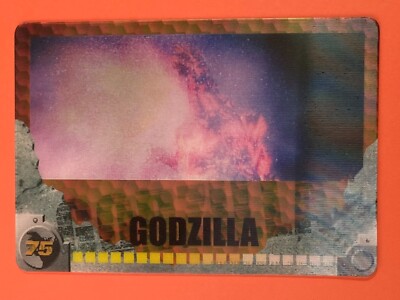 No.75 GODZILLA 3D Card MORINAGA Wafer very rare Japanese 2004-image