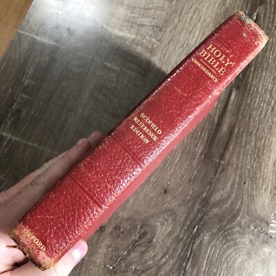 1945 Oxford Scofield Reference Bible KJV - Facsimile No. 2 - Red Persian Leather-image