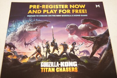 Godzilla x Kong Titan Chasers iOS Video Game Redeem Paper Advertisement Ad ONLY-image
