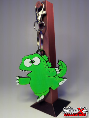 GODZILLA LAND CHIBI GOJI 3D Printed Keychain(Retro GAME CHIBI ANIME MANGA OTAKU)-image