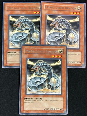 YUGIOH PROTO-CYBER DRAGON SOI-EN010 RARE X3 (NM)-image