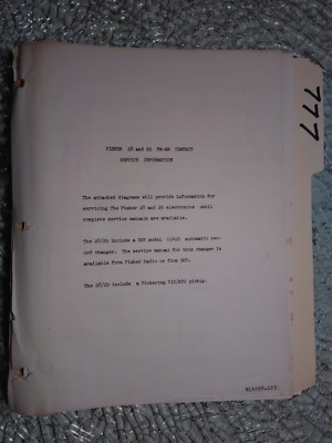 Fisher 28 28 service manual stereo tuner pre service info photocopy 5 schematics-image